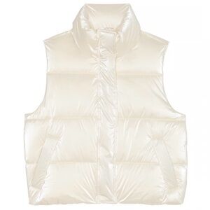 BRAND NEW Victoria's Secret High Shine Marshmallow Puffer Vest GREAT Gift!